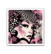 Close-up of pencil precision wrapped canvas showing detailed artwork